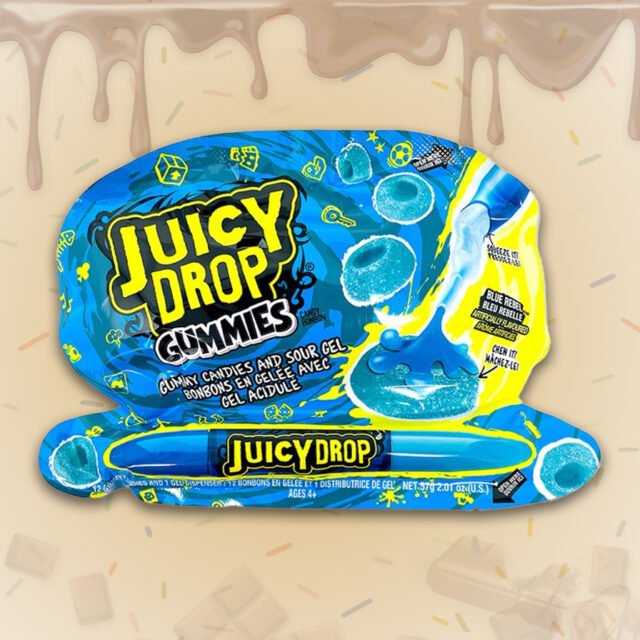 Bazooka Juicy Drop Gummies Raspberry 57 g ( Imported )