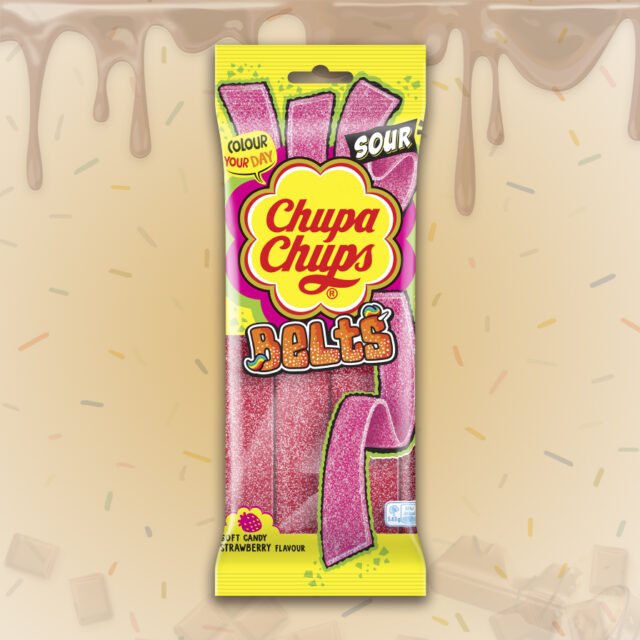 Chupa Chups Belts Strawberry 80 g ( Imported )